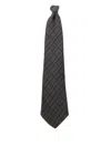 Rrl Plaid Silk Neck Tie In Green
