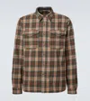 Rrl Plaid Wool And Cotton-blend Twill Shirt In Multi