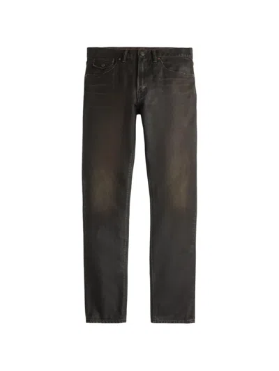 Rrl Pocket Slim-fit Jeans In Brown