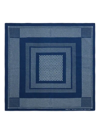 Rrl Gepunkteter Schal In Blue