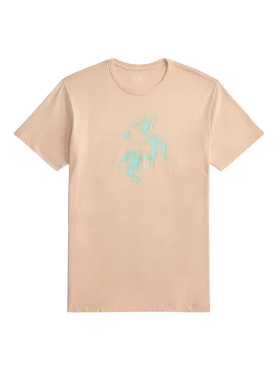 Rrl Polo Pony Short-sleeve T-shirt In Pink
