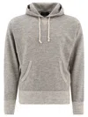 Rrl Hooded Sweatshirt With Drawstring And Kangaroo Pocket In Gray