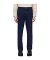 Rrl Printed Hamilton Trousers In Navy Blue