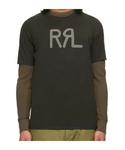 Rrl Printed T-shirt In Green