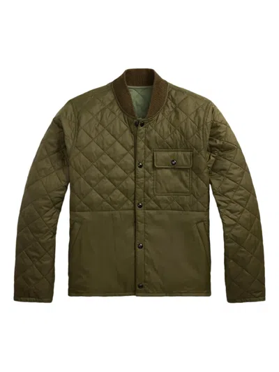Rrl Quilted Jacket In Green