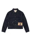 Rrl Railroader-motif Denim Jacket In Black