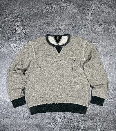 Pre-owned Rrl Ralph Lauren Double Ralph Laurent Rrl Crew Neck Sweatshirt Size Xl In Gray