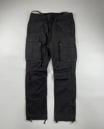 Pre-owned Rrl Ralph Lauren Ralph Laurent Rrl Military Field Cargo Pants In Black