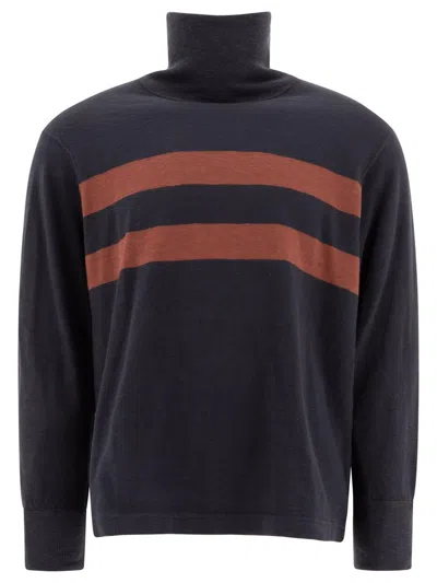 Rrl Ralph Lauren  Cotton Turtleneck Sweater In Blue