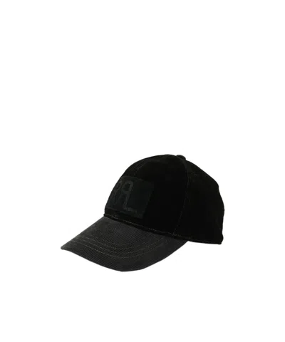 Rrl Ralph Lauren  Logo Patch Baseball Cap In Black