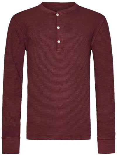 Rrl Ralph Lauren  T-shirt In Burgundy