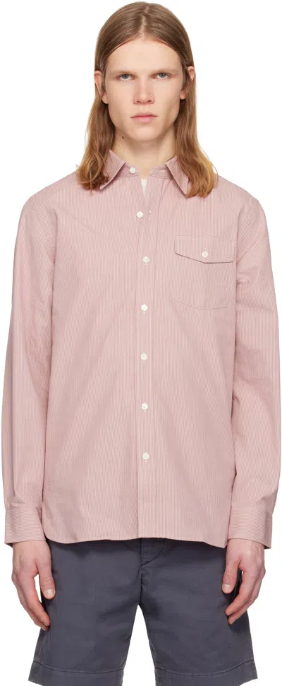 Rrl Red Eli Dress Shirt In Pink
