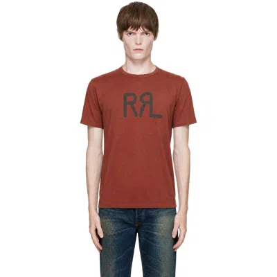 Rrl Red '' Ranch Logo T-shirt In Red Snapper