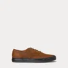 Rrl Roughout Suede Trainer In Brown