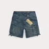 Rrl Sedgwick Regiment Denim Cargo Short In Blue