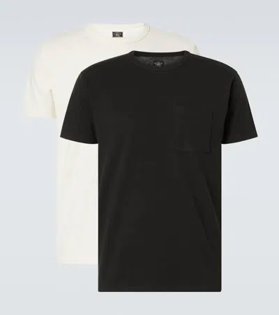 Rrl Set Of 2 Cotton Jersey T-shirts In Black