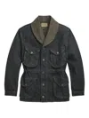 Rrl Shawl-collar Denim Jacket In Gray