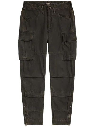 Rrl Skinny Cargo Jeans In Brown