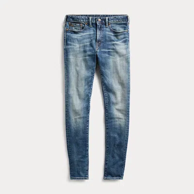 Rrl Skinny Stretch Jeans In Blue