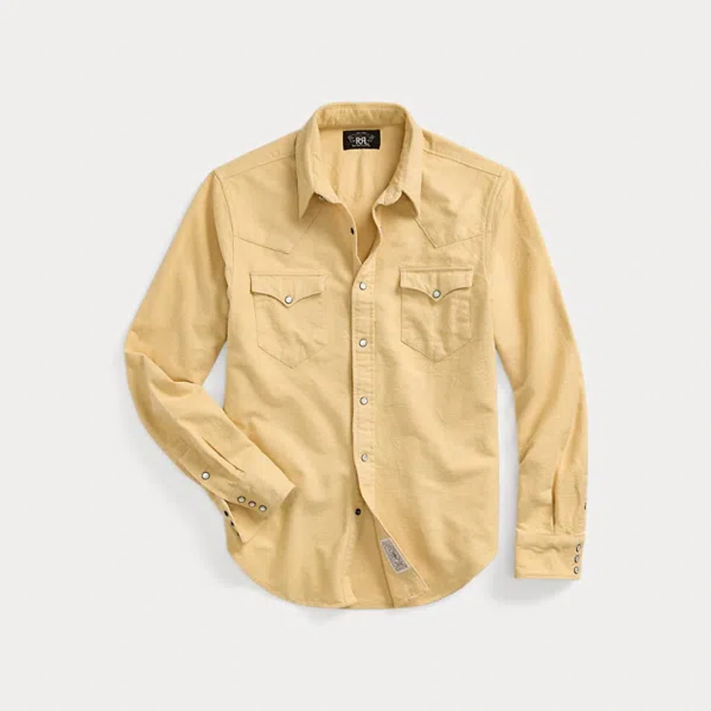 slim fit dress slacks Slim Fit Long Sleeve Cotton Yellow Casual Shirt main image 0