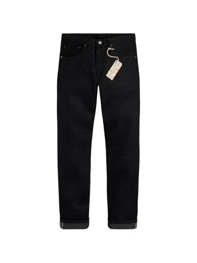 Rrl Slim-fit Selvedge Jeans In Black