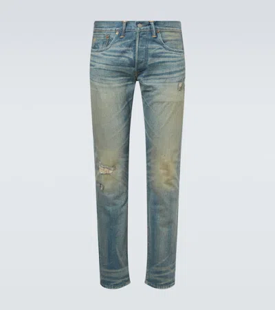 Rrl Slim Jeans In Blue