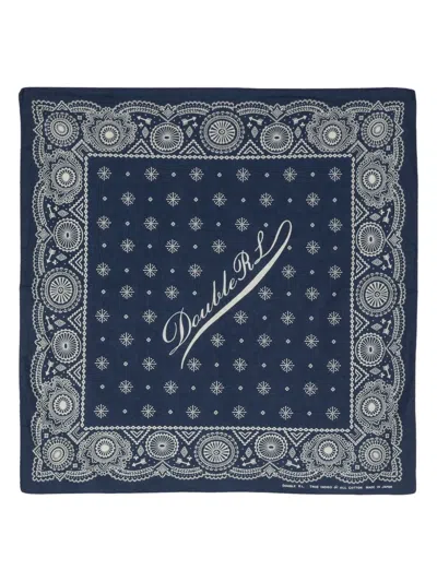Rrl Star-print Scarf In Blau