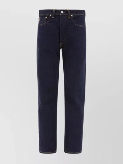Rrl Straight-leg Jeans Contrast Stitching