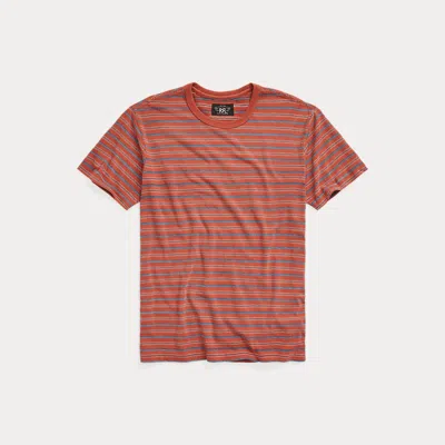 Rrl Striped Jersey Crewneck T-shirt In Multi