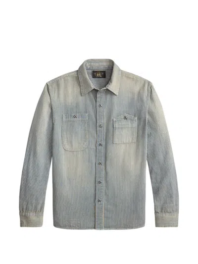 Rrl Striped Long-sleeve Shirt In Multi