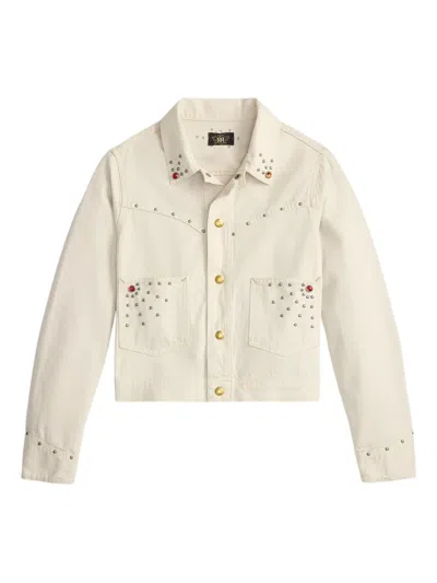 Rrl Studded Embellished Jacket In Neutral