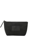 Rrl Suede Washbag In Gray
