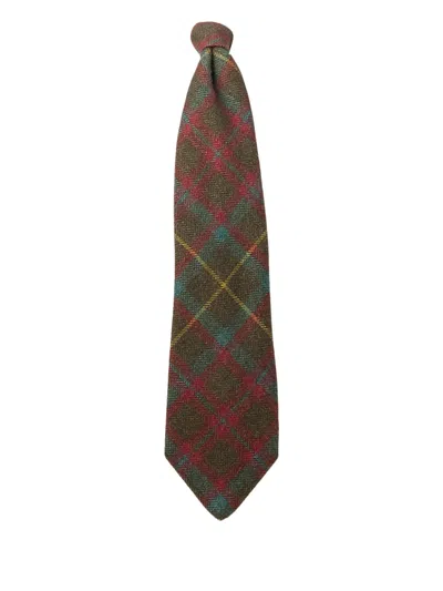 Rrl Tartan Plaid Tie In Green