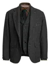 Rrl Textured Wool Blazer In Black