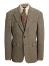 Rrl Three-button Tweed Blazer In Gray