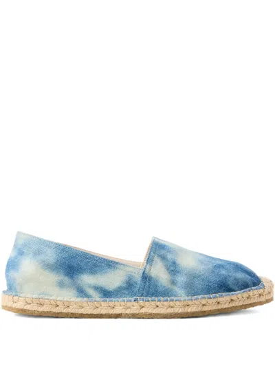 Rrl Tie-dye Espadrilles In Blue