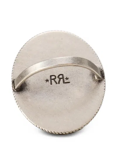 Rrl Turquoise Bandana Slider In Metallic