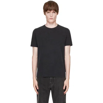 Rrl Two-pack Black Garment-dyed Pocket T-shirts