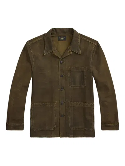 Rrl Utility Pocket Shirt In Brown