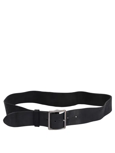 Rrl Vintage Leather Belt Belts Black