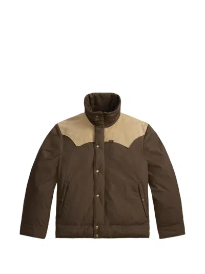 Rrl Western-yoke Jacket In Brown