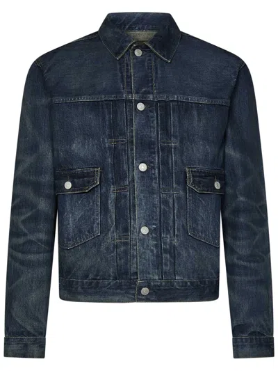 Rrl Westview Trucker Jacket In Blue