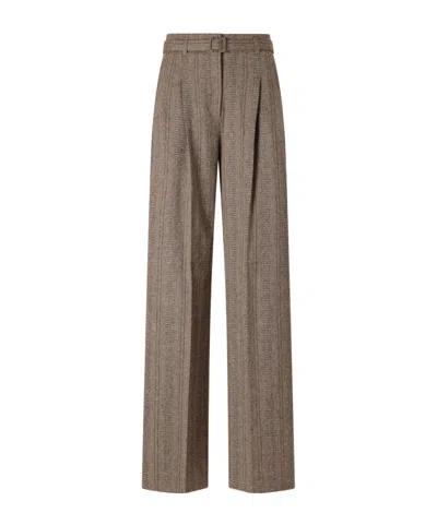 Rrl Wool And Cotton-blend Wide-leg Pants In Black
