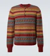 Rrl Wool-blend Jacquard Sweater In Multi