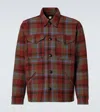 Rrl Multicolor Wool Ace Cruiser Shirt Jacket In Maroon Plaid