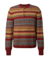 Rrl Wool-blend Jacquard Sweater In Brown
