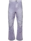 Rrr123 Canvas Straight-leg Trousers In Purple