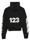 Rrr123 Cotton Hoodie In Black