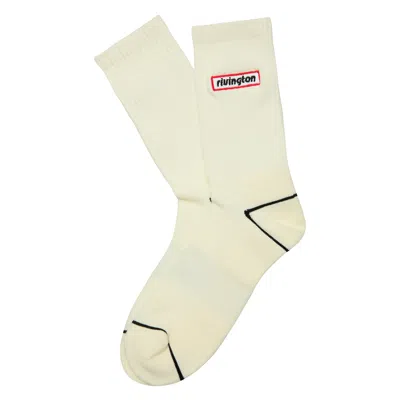 Rrr123 Cotton Logo Socks In White