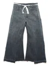 Rrr123 Cotton Wide-leg Jeans In Gray